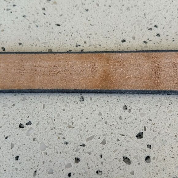 Genuine Leather Men’s Black Embossed Work Casual Belt Size 38 - Picture 11 of 12